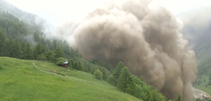Massive landslide from Birch Glacier collapse buries Blatten, Switzerland