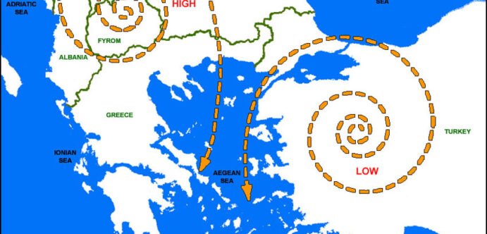 Ο Αόρατος Χορός του Αιγαίου που μας δροσίζει – Οι Ετησίες Άνεμοι (Μελτέμια)