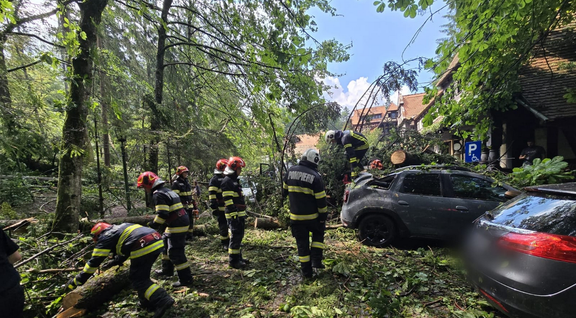 Read more about the article Ισχυρή ατμοσφαιρική διαταραχή έπληξε τη δυτική Ρουμανία – Σοβαρές ζημιές και τραυματισμοί στη Σινάια