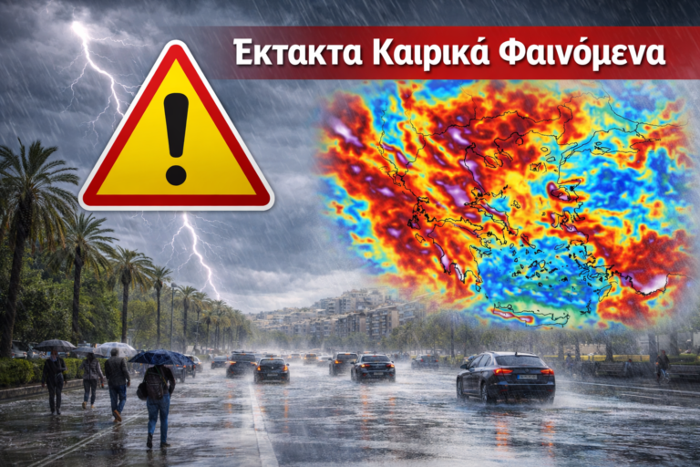Read more about the article Έκτακτο Δελτίο Καιρού: Η τελική εικόνα της κακοκαιρίας «ERMINIO» – Οι εκτιμήσεις για την Αττική και τις περιοχές «στο κόκκινο»