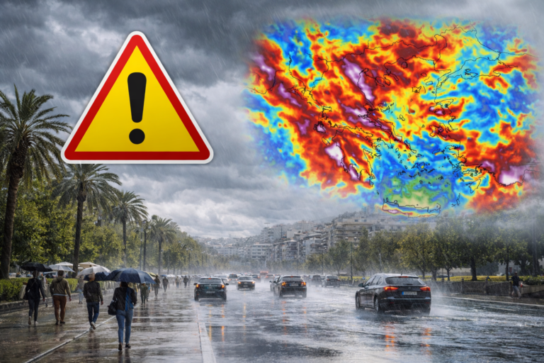 Read more about the article Έκτακτο Δελτίο Καιρού: Έρχεται σοβαρή κακοκαιρία με επικίνδυνες καταιγίδες – Θυελλώδεις οι άνεμοι στο Αιγαίο