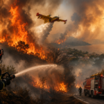 Στο έλεος των πυρκαγιών η Ελλάδα – Στη δυτική Αττική παραμένουν τα μεγαλύτερα μέτωπα