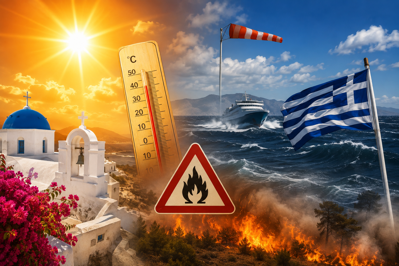 Read more about the article Θυελλώδες μελτέμι και αισθητή πτώση της θερμοκρασίας έως τον Δεκαπενταύγουστο – Ακραίος κίνδυνος πυρκαγιάς τις επόμενες ημέρες