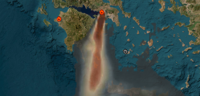 Δασικές πυρκαγιές σε Βοιωτία και Αττική: Πάνω από 100.000 στρέμματα οι καμένες εκτάσεις γης – Μέχρι την Αφρική είναι ορατοί οι καπνοί