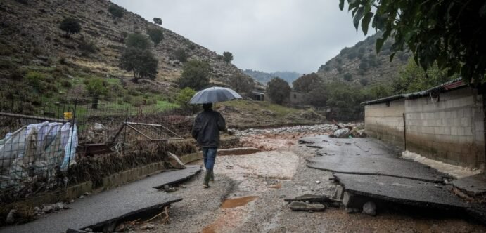 Κρήτη: Περισσότερα από 800 χιλιοστά νερού έπεσαν τοπικά σε 5 ημέρες – Μεγάλες καταστροφές σε καλλιέργειες