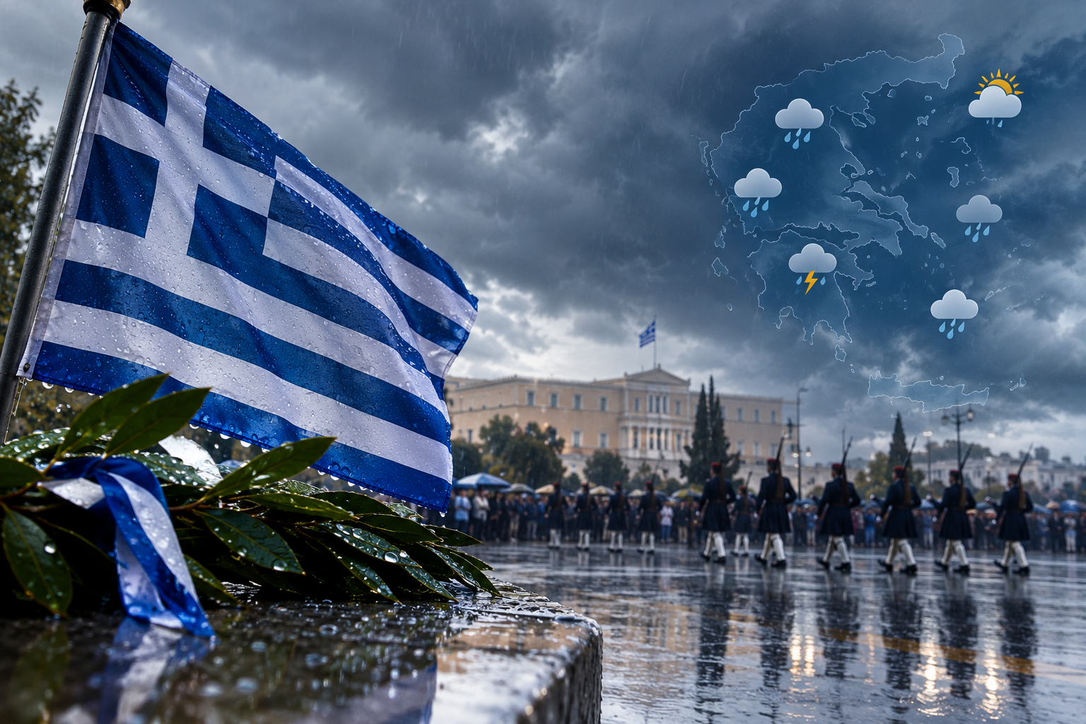 Read more about the article Φθινοπωρινή κακοκαιρία φέρνει βροχές, καταιγίδες και πτώση της θερμοκρασίας – Η εκτίμηση για τον καιρό της 28ης Οκτωβρίου