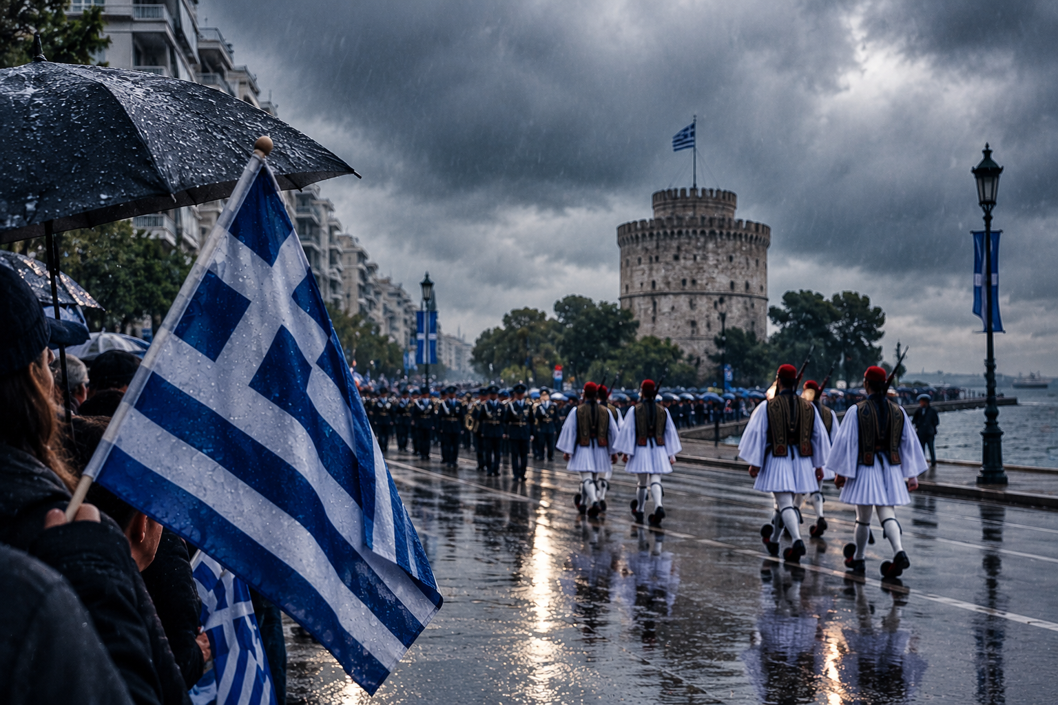 Read more about the article Νέα κακοκαιρία διατηρεί τον άστατο καιρό στη χώρα αύριο Τρίτη – Με ομπρέλες και μπουφάν οι παρελάσεις την 28η Οκτωβρίου
