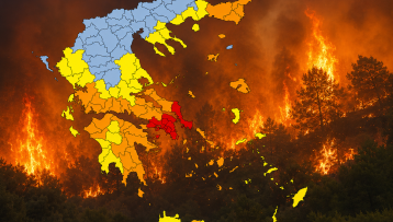 Σε κατάσταση συναγερμού πολλές περιοχές της χώρας – Ακραίος κίνδυνος πυρκαγιάς αύριο Σάββατο