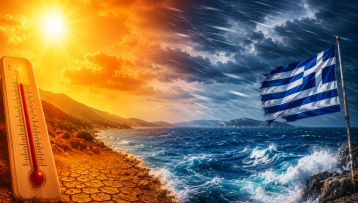 Χωρισμένη στα δύο η χώρα τις επόμενες ημέρες – Που περιμένουμε υψηλές θερμοκρασίες και που θυελλώδεις βοριάδες