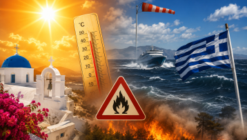 Θυελλώδες μελτέμι και αισθητή πτώση της θερμοκρασίας έως τον Δεκαπενταύγουστο – Ακραίος κίνδυνος πυρκαγιάς τις επόμενες ημέρες