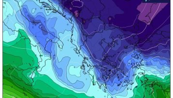 ”Βίαιη” καιρική μεταβολή τη νέα εβδομάδα φέρνει ραγδαία πτώση της θερμοκρασίας, χιονοπτώσεις και θυελλώδεις βοριάδες – Μεταβατική μέρα η Δευτέρα